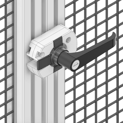 50-310-1 MODULAR SOLUTIONS DOOR PART LOCKING SLIDING AND SWINGING DOOR LATCH